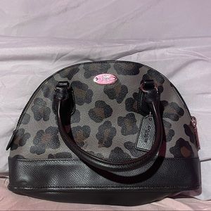 Authentic coach animal print handbag